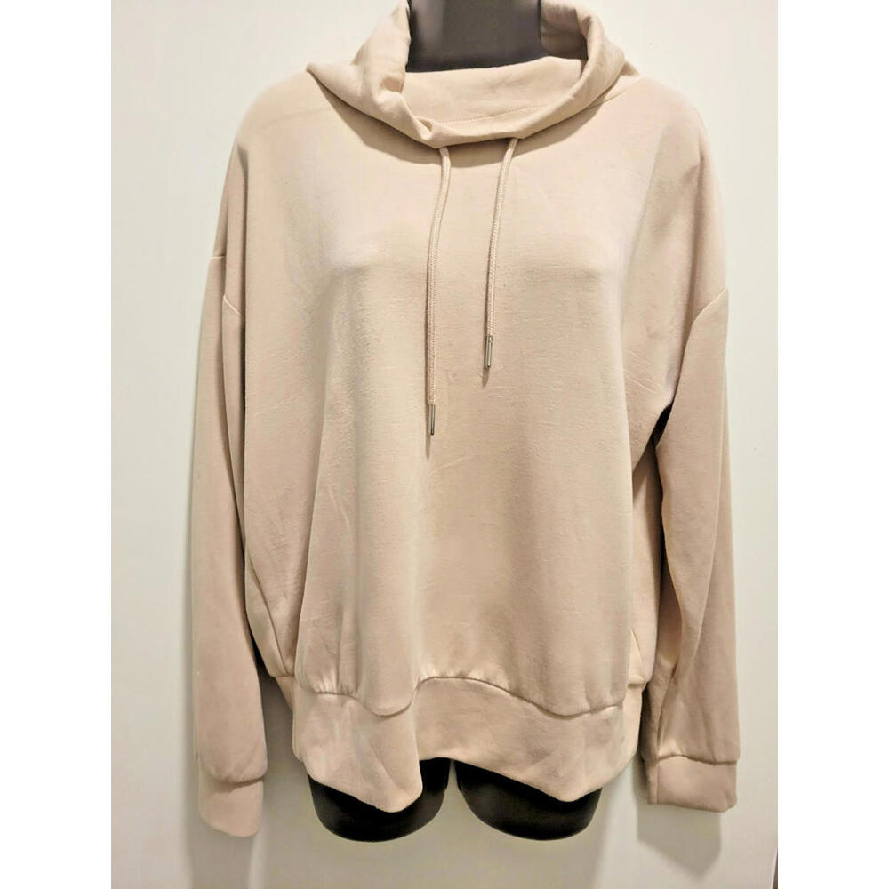 Magaschoni Pullover Size Medium Beige Nude Women Soft Travel Casual